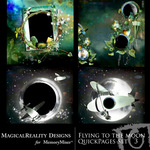 Flying to the Moon Quick Page QuickMix Set 3-$3.49 (MagicalReality Designs)
