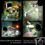 Flying to the Moon Quick Page QuickMix Set 2-$3.49 (MagicalReality Designs)