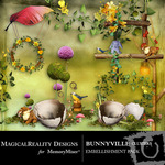 BunnyVille Cluster Embellishment Pack-$1.49 (MagicalReality Designs)