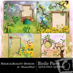 Birdie Party Quick Page QuickMix-$3.49 (MagicalReality Designs)