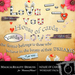 House of Cards WordArt Pack-$1.49 (MagicalReality Designs)