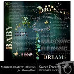 Sweet Dreams Cutie WordArt Pack-$1.49 (MagicalReality Designs)