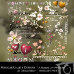 A Mothers Love WordArt Pack 1-$1.99 (MagicalReality Designs)