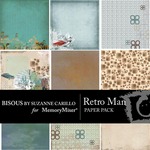 Retro Paper Pack-$3.99 (Bisous By Suzanne Carillo)