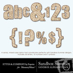 Sandbox Summer Alphabet Pack-$0.99 (Ettes and Company by Fayette)