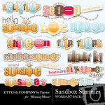 Sandbox Summer WordArt Pack-$1.99 (Ettes and Company by Fayette)