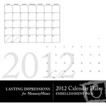 2012 Calendar Dates-$0.00 (Lasting Impressions)