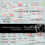 Time 4 Family WordArt Pack-$1.99 (Ettes and Company by Fayette)