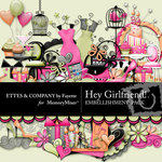 Hey Girlfriend Embellishment Pack-$3.49 (Ettes and Company by Fayette)