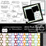 2012 Posh Calendar Kit-$4.99 (Lasting Impressions)