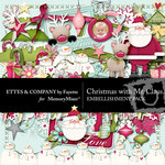 Christmas With Mr Claus Embellishment Pack-$3.49 (Ettes and Company by Fayette)