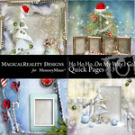 HoHoHo On My Way Quick Page QuickMix 3-$3.49 (MagicalReality Designs)