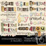 Time 4 Gratitude WordArt Pack-$1.99 (Ettes and Company by Fayette)
