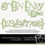 ColorFIX Green Envy Alphabet Pack-$1.49 (Ettes and Company by Fayette)