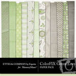 ColorFIX Green Envy Paper Pack-$2.99 (Ettes and Company by Fayette)