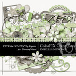 ColorFIX Green Envy Embellishment Pack-$3.99 (Ettes and Company by Fayette)