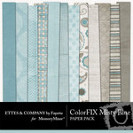 ColorFIX Misty Blue Paper Pack-$2.99 (Ettes and Company by Fayette)