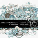 ColorFIX Misty Blue Embellishment Pack-$3.99 (Ettes and Company by Fayette)
