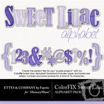 ColorFIX Sweet Lilac Alphabet Pack-$1.49 (Ettes and Company by Fayette)