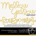 ColorFIX Mellow Yellow Alphabet Pack-$1.49 (Ettes and Company by Fayette)