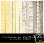 ColorFIX Mellow Yellow Paper Pack-$2.99 (Ettes and Company by Fayette)