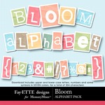 Bloom Alphabet Pack-$3.49 (Ettes and Company by Fayette)