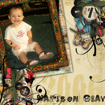 baby's 1st birthday page design (Stace Face)